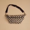 Black Checkered Sling Bag