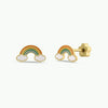 Enamel Flat Back Kids Earrings
