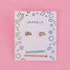 Enamel Flat Back Kids Earrings