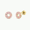 Enamel Flat Back Kids Earrings