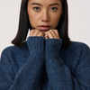 Totto Mock Turtleneck Sweater - Aegean Blue