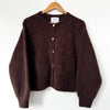 Amelie Alpaca Cardigan in Chocolate