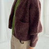 Amelie Alpaca Cardigan in Chocolate