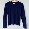 Pointelle Fundamental Tee in Navy
