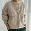 Amelie Alpaca Cardigan in Smoke