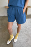 Flared Basketball Shorts in Ocean (FINAL SALE)