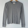 Pointelle Fundamental Tee in Melange Grey