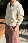 The Club Cardigan in Naturel