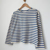 Sailor Top in Blue Stripe on Cream