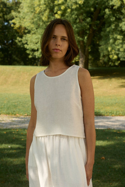 Sadie Top in White