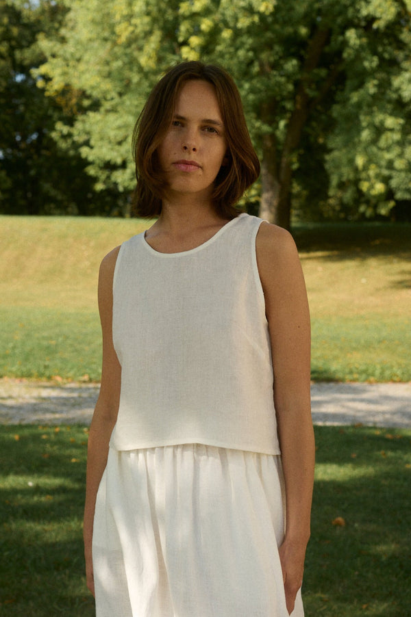 Sadie Top in White