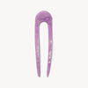 Purple hairpin on a white background