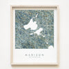 Madison City Map 11 x 14