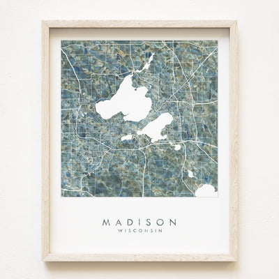 Madison City Map 11 x 14