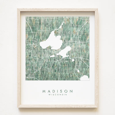 Madison City Map 11 x 14