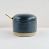 Charcoal Spice Cellar with Tiny Gold Spoon