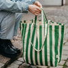 Organic Cotton Striped Tote Bag