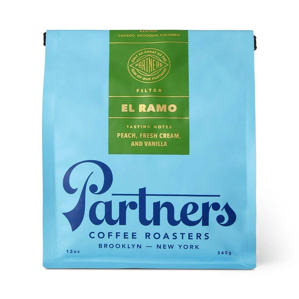Partners Coffee Roasters El Ramo coffee package on a white background