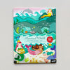 Mermaid-themed sticker activity set packaging on a light gray background