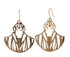 Ultrasonic Flight Etched Cutout Earrings