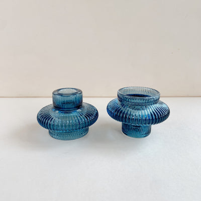 Glass Candlestick Holders