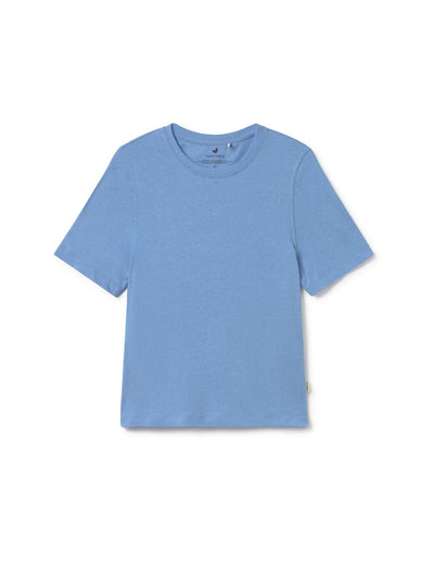 Blue t-shirt on a white background