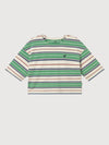 Fingal T-Shirt in Green Rugby Stripes
