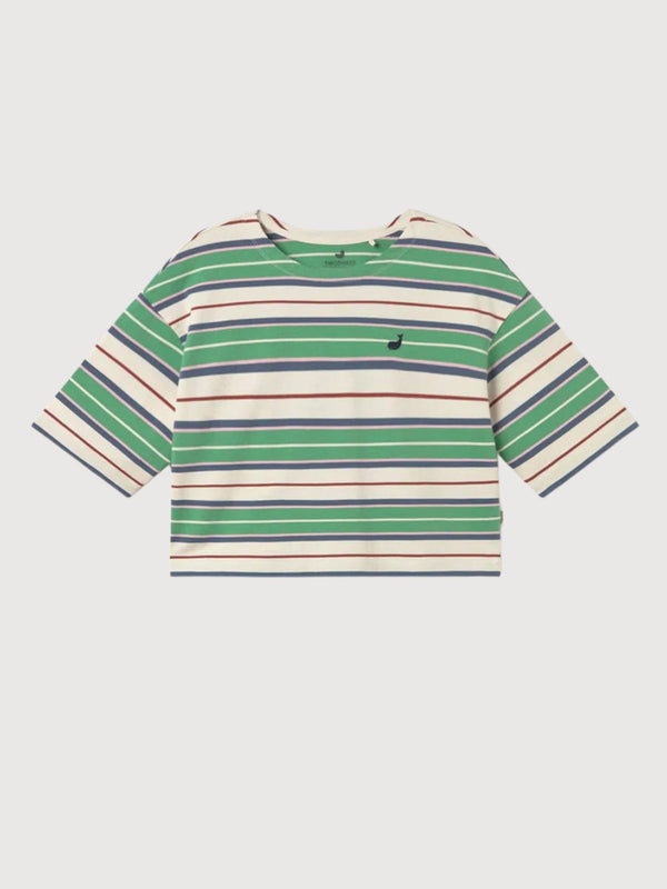 Fingal T-Shirt in Green Rugby Stripes