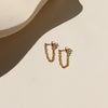 Mila Chain Studs in 14k Gold Fill
