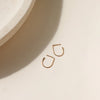 Trace Hoops in 14k Gold Fill