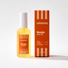Bottle and box of umanos Borgia Body Oil on a white background