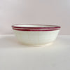 Burgundy Stripe Bowl