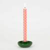 Selma Candle Holder in Green