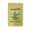 Yellow package of Wild & Tea chamomile loose leaf tea on a white background