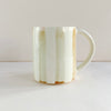 Big Green Brown Gradient Stripes Mug