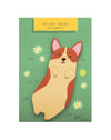 Corgi Die Cut Sticky Notes
