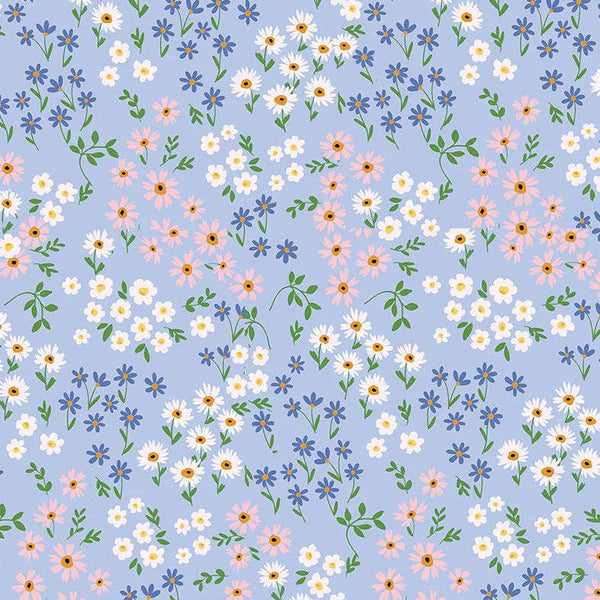 Blue Floral Babychino Cup 4oz
