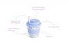 Blue Floral Babychino Cup 4oz