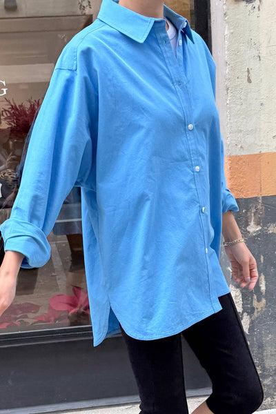 Lightweight Owen Shirt in Lake Blue