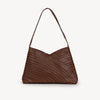 Pebbled Leather Crisscross Handbag - Vintage