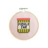 Pickle Jar Cross Stitch Kit for Beginners