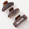 Deep Tortoise Assorted Large Claw Clips