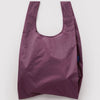 Purple reusable bag on a white background