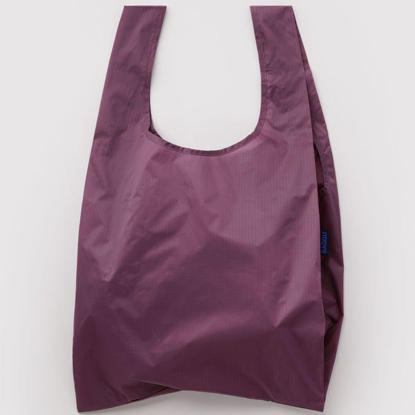 Purple reusable bag on a white background
