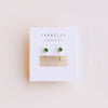 Huggies Earrings in Emerald