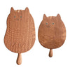 Wooden Cat Cheese Plate