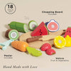 Wooden Chopping Board & Sliceable Play Food