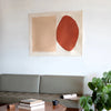 Hemera in Persimmon on Canvas 48 x 36