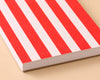 Red Stripe Letterpress Pocket-size Spiral Notebook