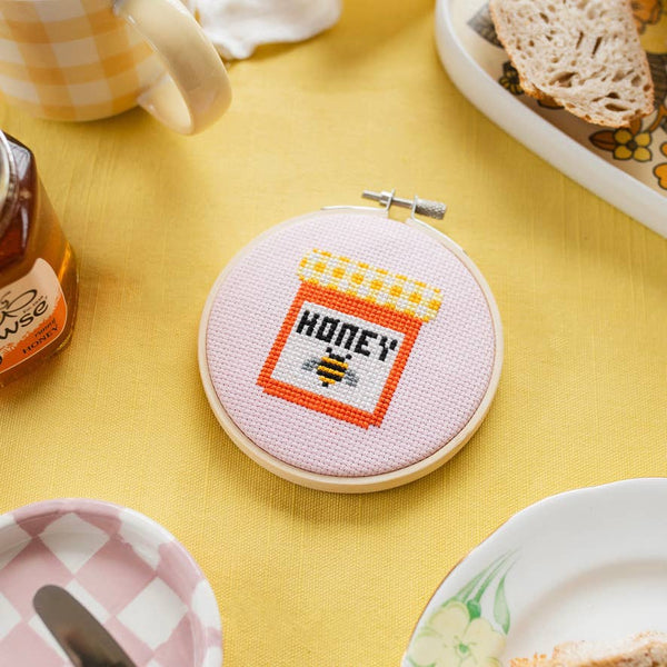 Honey Jar Cross Stitch Kit
